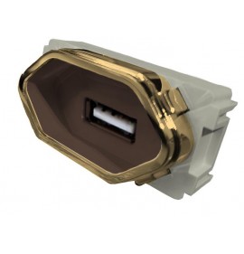 Modulo USB 2a - Novara Marrom Gold